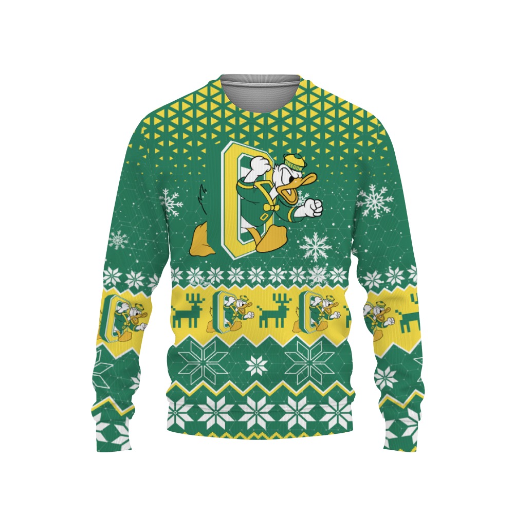 Oregon Ducks Sports Football American Ugly Christmas Sweater New Trends For Fans Club Gifts Unisex, Hoodie, Sweatshirt-3D Sweatshirt