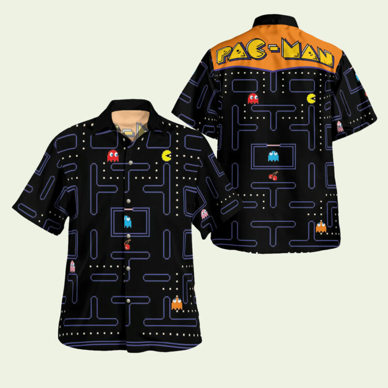 PAC MAN HAWAIIAN SHIRT 2