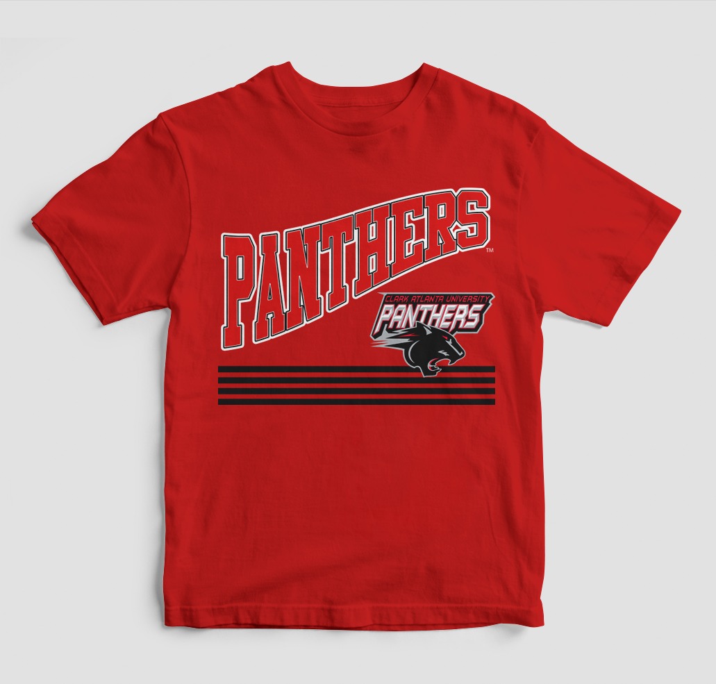 PANTHERS CLASSIC DESIGN T-SHIRT RED COLOR