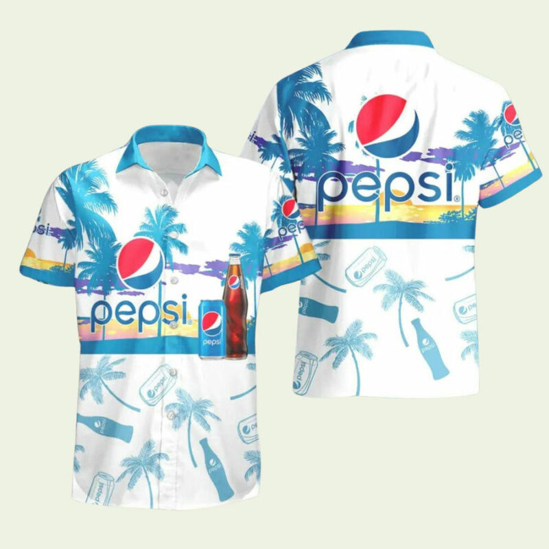 PEPSI TROPICAL PALM TREE HAWAIIAN SHIRT