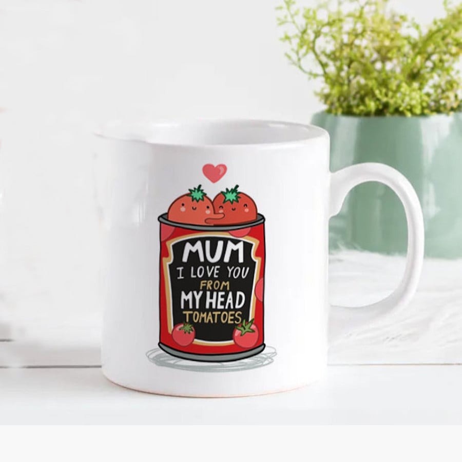 PERSONALIZED GIFTS TO MY MOM MUG I LOVE YOU FROM MY HEAD TOMATOES MUG COFFEE MUG GIFTS TO MOM BEST MOTHER'S DAY GIFTS FOR MOM FROM SON DAUGHTER FUNNY MOM MUG BIRTHDAY GIFTS