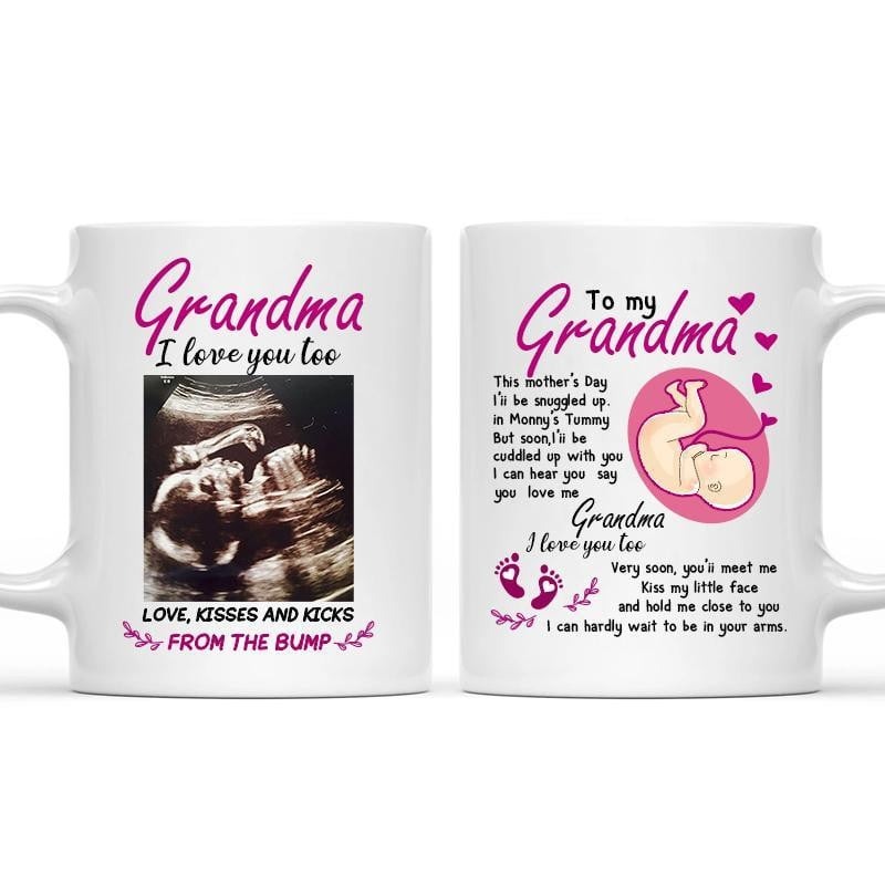 PERSONALIZED HAPPY MOTHER'S DAY, TO MY GRANDMA, I LOVE YOU TOO MUG GIFTS FOR HER, MOTHER'S DAY ,BIRTHDAY, ANNIVERSARY CUSTOMIZED NAME CERAMIC COFFEE MUG 11-15 OZ