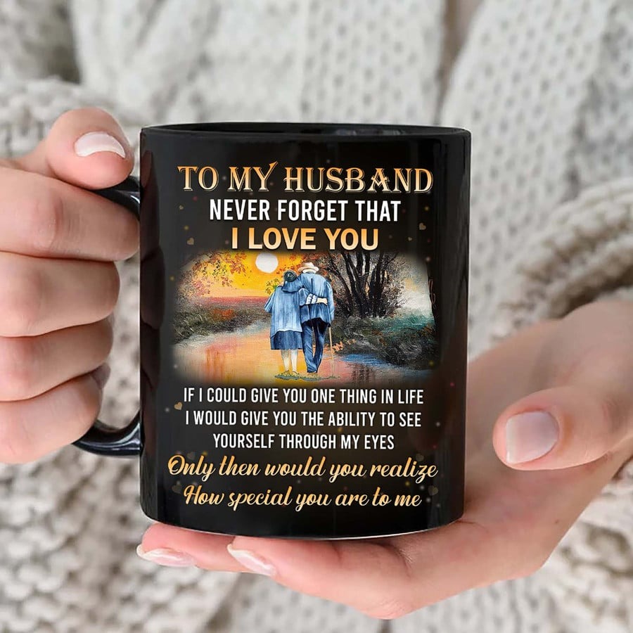 PERSONALIZED MUG TO MY WIFE FROM HUSBAND MUG FOR COUPLE ON ANNIVERSARY, COUPLE MUG, I JUST WANT TO BE YOUR LAST EVERYTHING COUPLE MUG, GIFT FOR WIFE