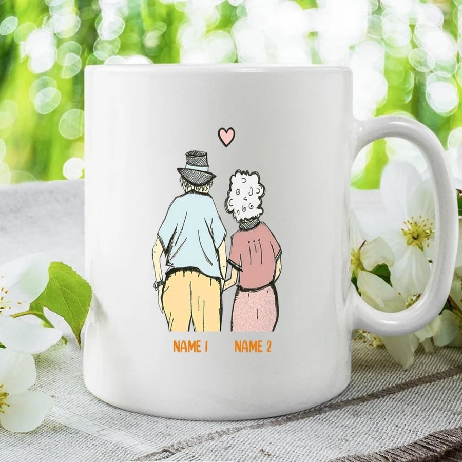 PERSONALIZED OLD COUPLE MUG, TO MY HUSBAND MUG, AFTER ALL THIS TIME I STILL LOVE YOU MUG, VALENTINE WEDDING ANNIVERSARY GIFT FOR HUSBAND CUSTOM NAME 11-15 OZ COFFEE MUGS