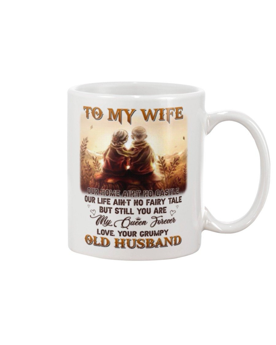 PERSONALIZED OUR HOME AIN'T NO CASTLE - HUSBAND TO MY WIFE CERAMIC MUG WHITE MUG