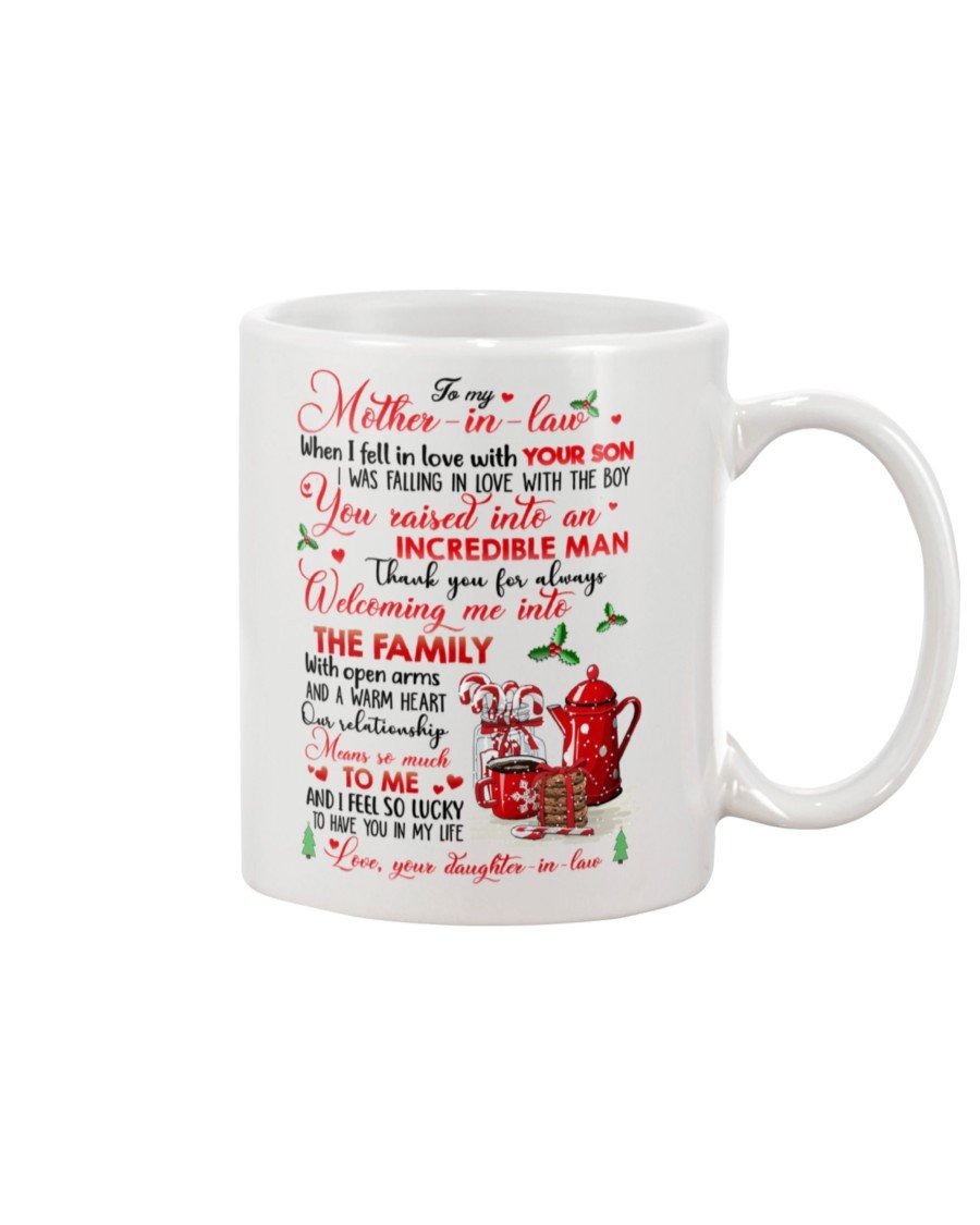 PERSONALIZED TO MY MOTHER-IN-LAW MUG WHEN I FELL IN LOVE WITH YOUR SON BEST GIFTS FOR MOTHER-IN-LAW CHRISTMAS GIFTS COFFEE MUG 11OZ 15OZ