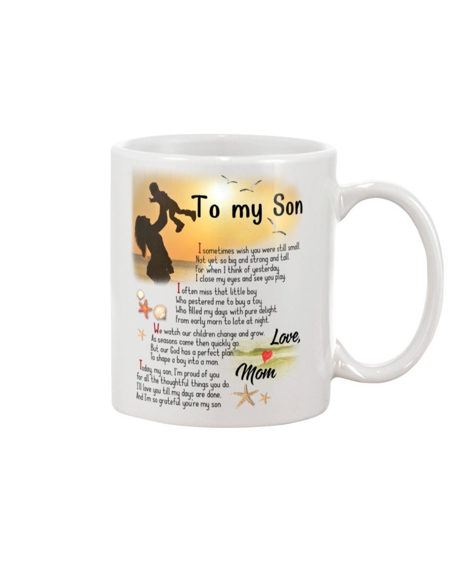 PERSONALIZED TO MY SON MUG POEM I'LL LOVE YOU TILL MY DAYS ARE DONE AND I'M SO GRATEFUL YOU'RE MY SON PERFECT GIFTS FROM MOM FOR CHRISTMAS NEW YEAR BIRTHDAY GRADUATION WEDDING CERAMIC MUG