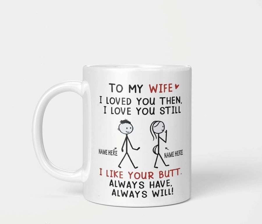 PERSONALIZED TO MY WIFE MUG FROM HUSBAND QUOTE CERAMIC COFFEE MUG