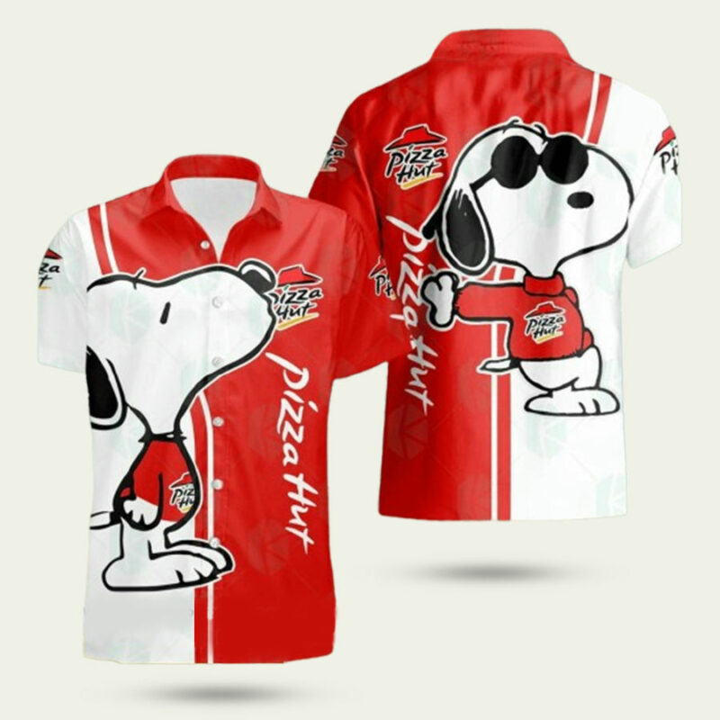 PIZZA HUT SNOOPY HAWAIIAN SHIRT