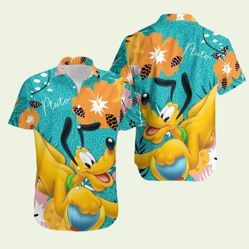 PLUTO DOG DISNEY CARTOON LOVER HAWAIIAN SHIRT