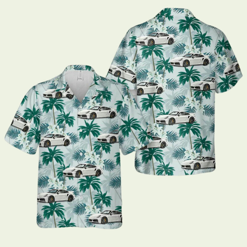 PORSCHE 911 HAWAIIAN SHIRT