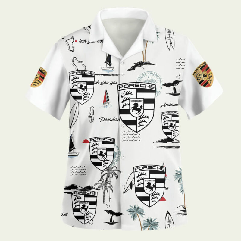 PORSCHE MOTORSPORTS F1 RACING HAWAIIAN SHIRT