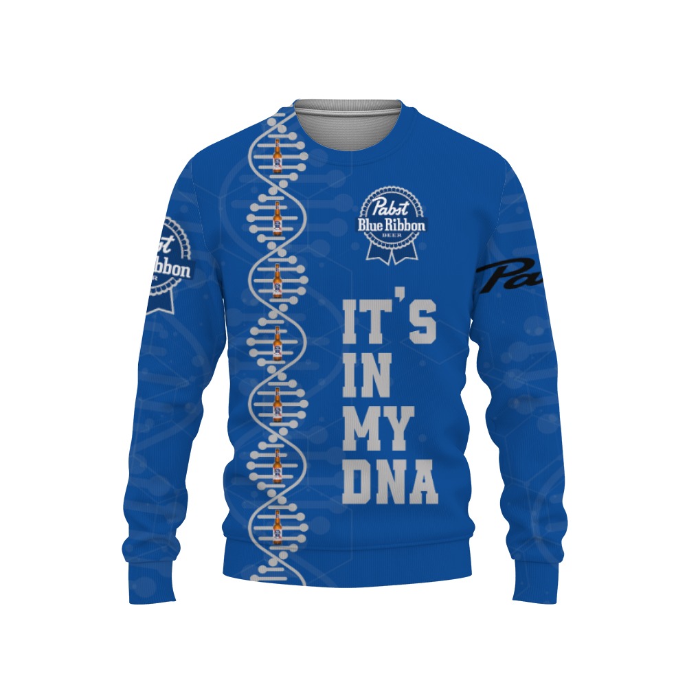 Pabst Blue Ribbon Beers It's In My DNA-3D Sweatshirt