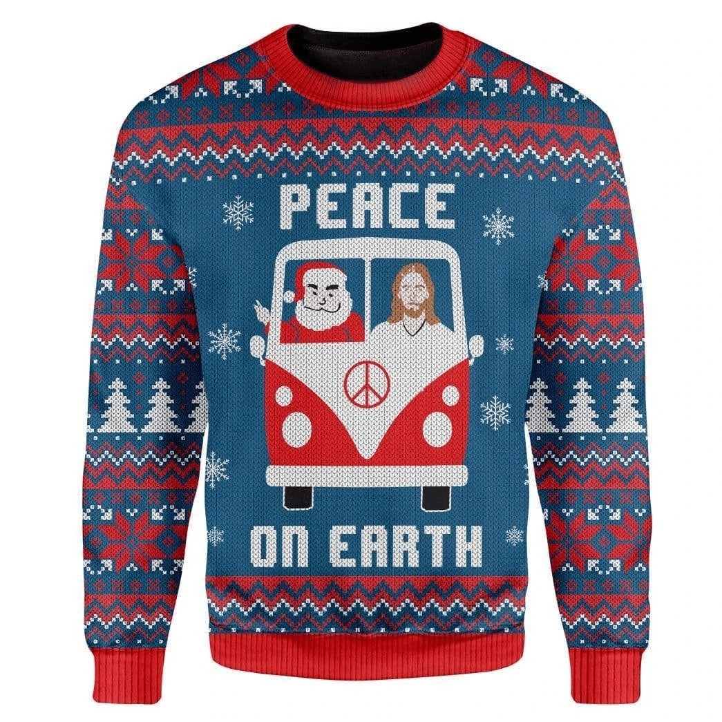 Peace On Earth Ugly Christmas Sweater