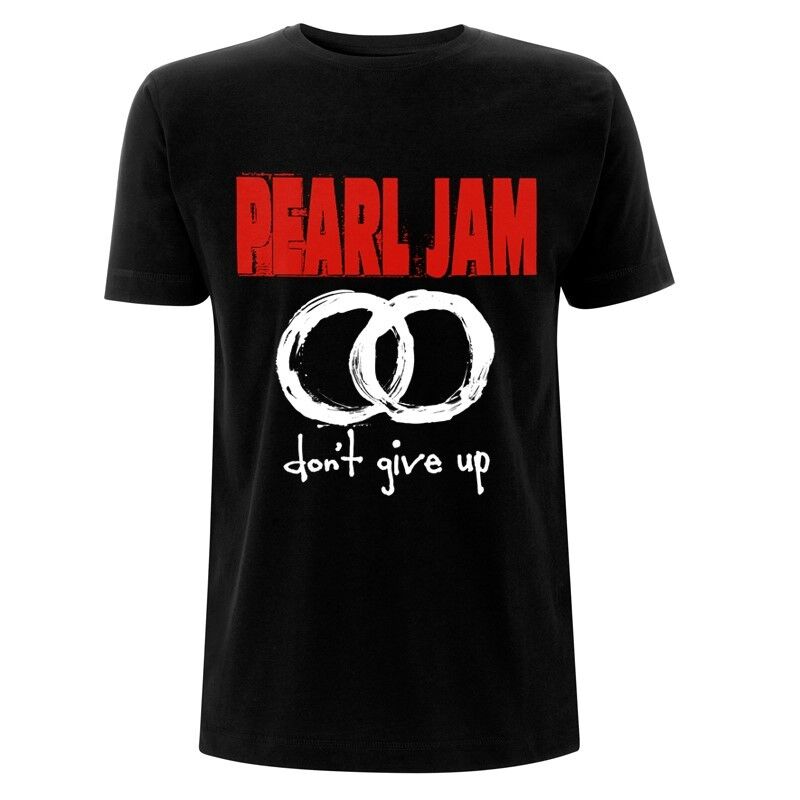 Pearl Jam - Don't Give Up Circles Logo - Official Men's Black T-Shirt