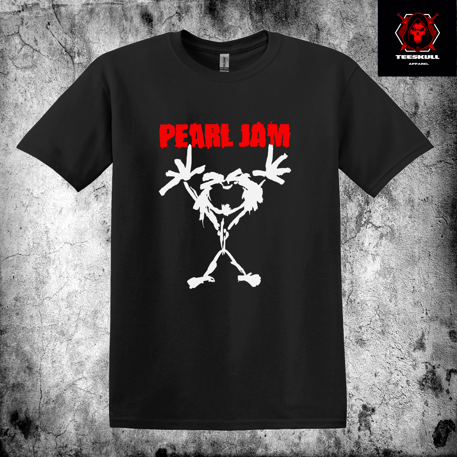 Pearl Jam Alive Heavy Metal Rock Unisex Heavy Cotton T-SHIRT