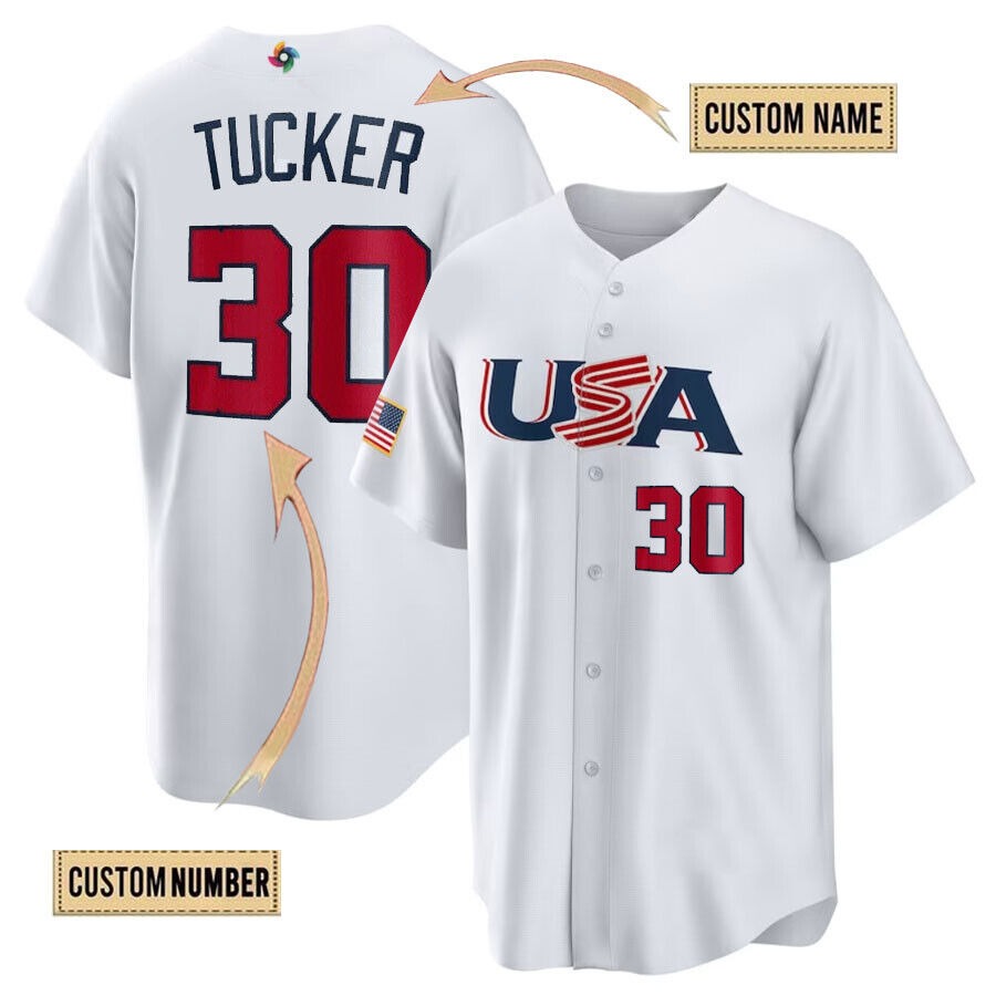 Personalized Kyle Tucker USA Baseball 2023 World Baseball Jersey Shirt S-5XL