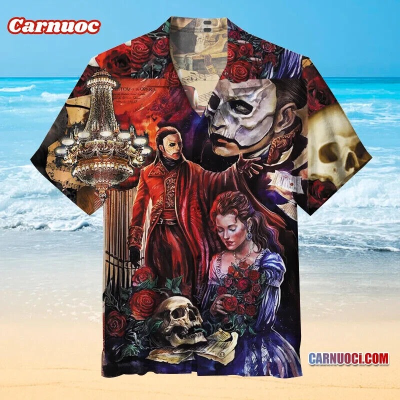 Phantom of the Opera Hawaiian Shirt For Fans, Gift For Men, Women, S-5XL US Size