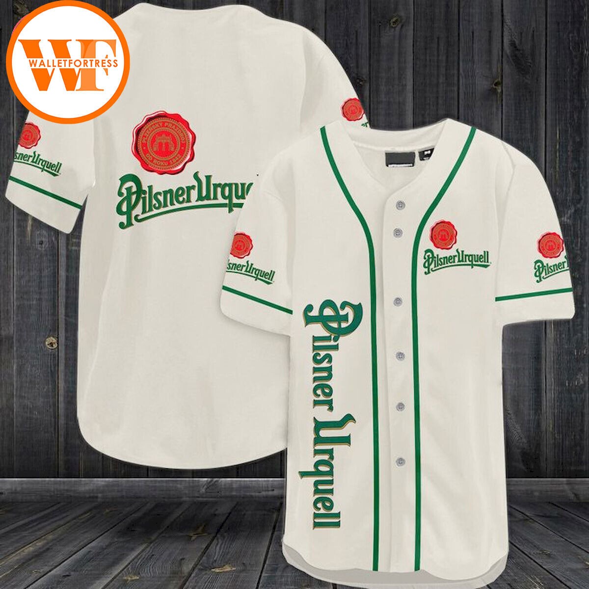 Pilsner Urquell Baseball Jersey, Beer Lover Jersey Shirt Fanmade