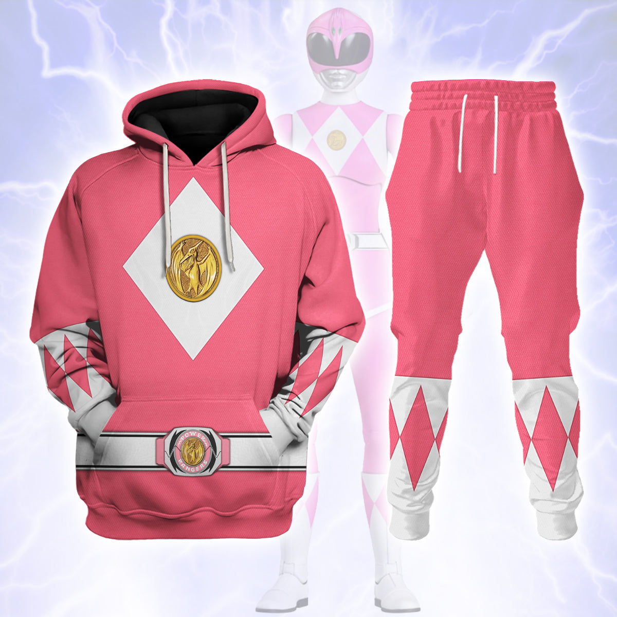 Pink Ranger Mighty Morphin The Movie (1995) track suit 