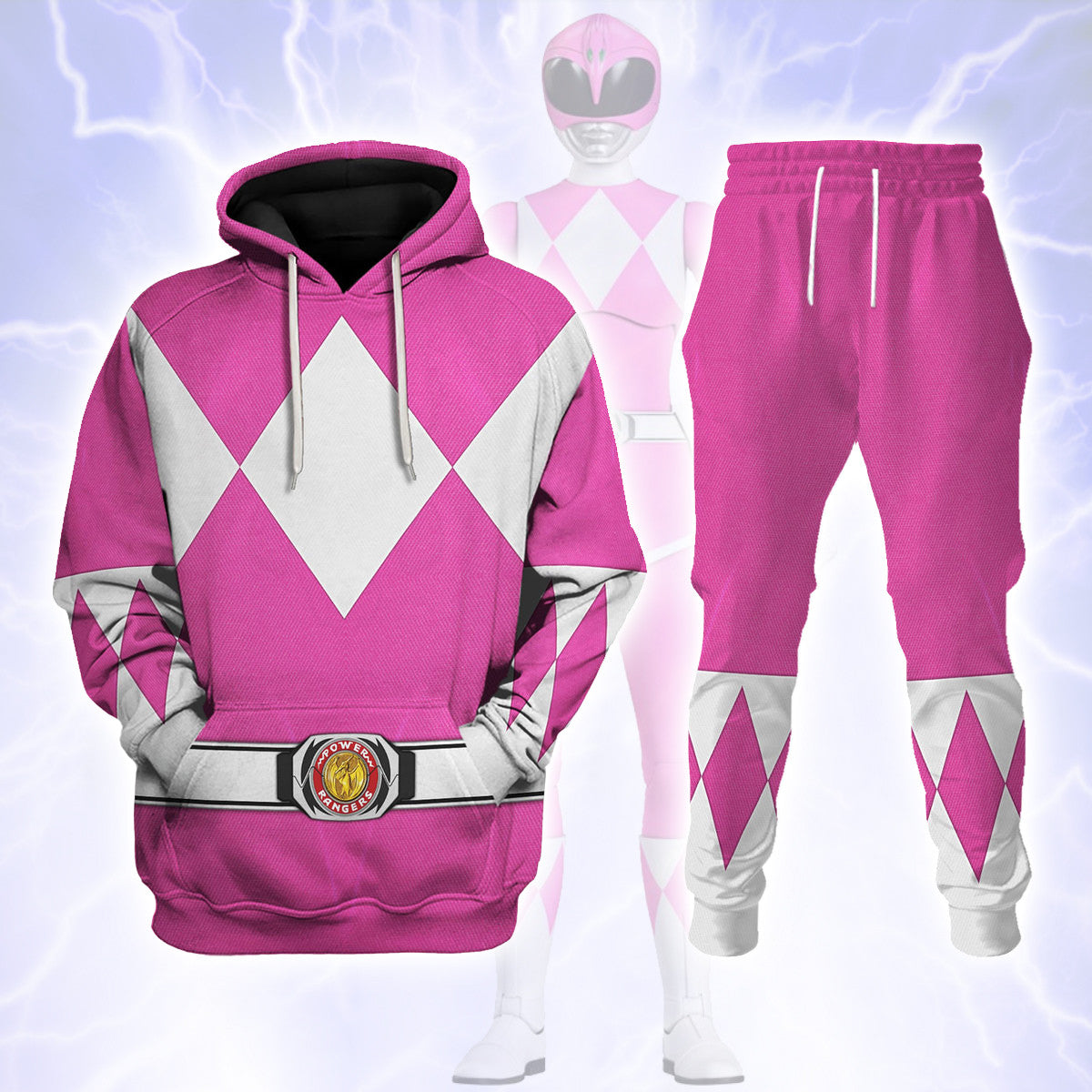 Pink Ranger Mighty Morphin track suit 
