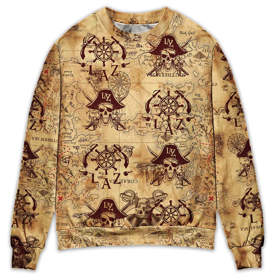 Pirate Skull Pirates Style Lover Unique - Sweater - Ugly Christmas Sweater