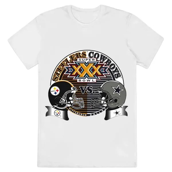 Pittsburgh Steelers Vs Dallas Cowboys 1996 Super Bowl Shirt