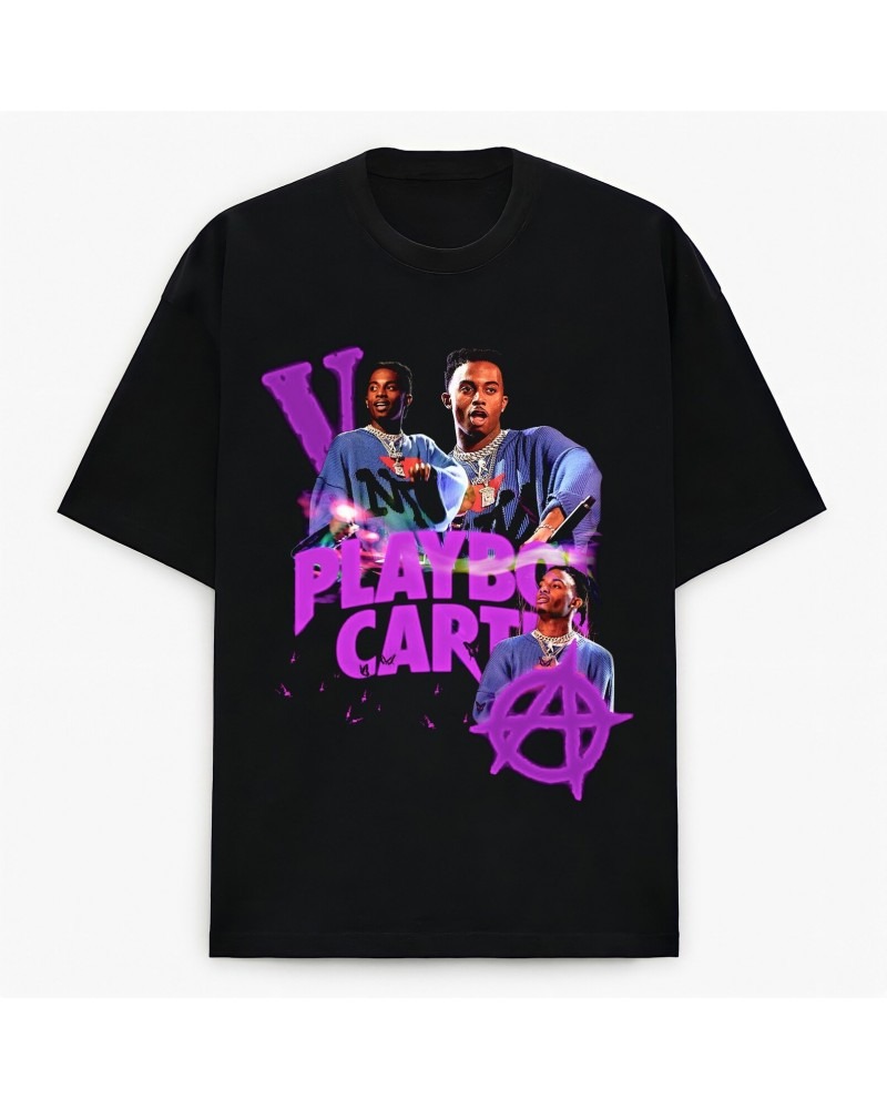 Plaiboi Carti Anarchy Merch Tee - Black