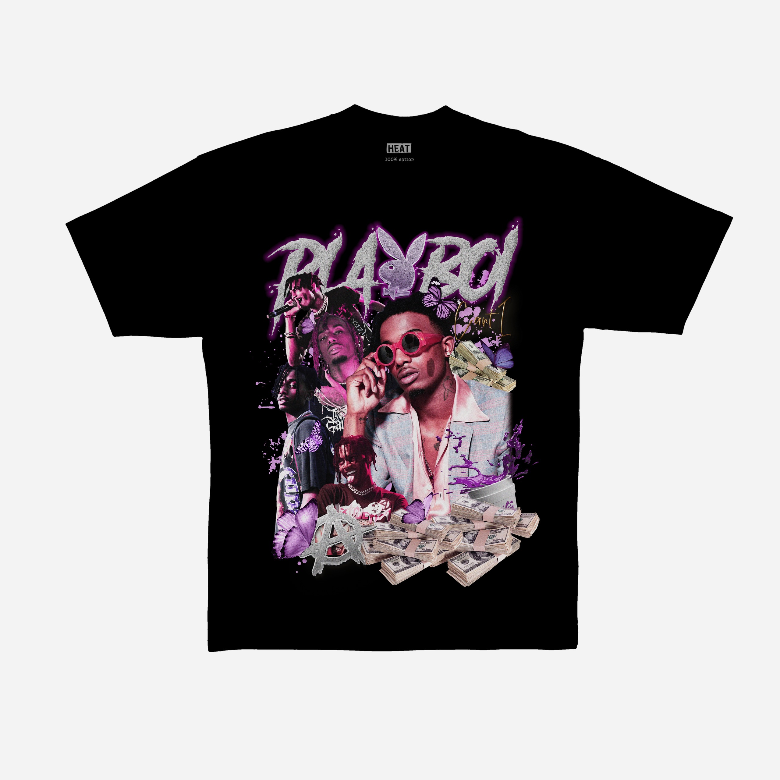 Playboi Carti Purple Diamonds Graphic T-Shirt