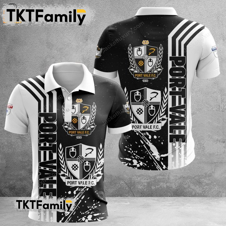 Port Vale 3D Polo Shirt TKT Familys