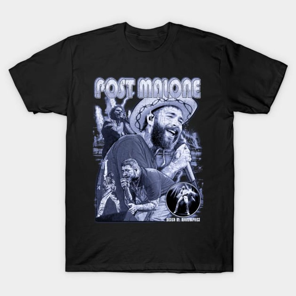 Post malone vintage bootleg graphic - Post Malone Rapper - T-Shirt