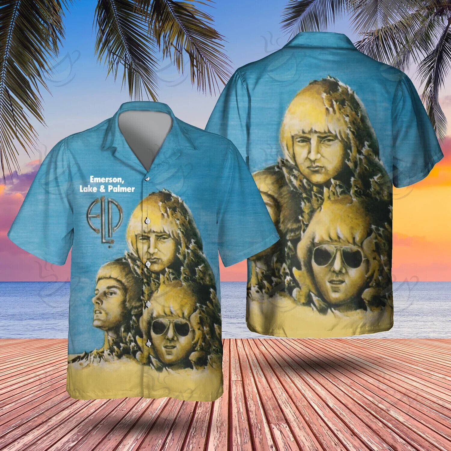 Progressive Rock Supergroup ELP Best Hawaiian Shirt, Button Down, S-5XL Size