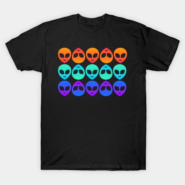 Psychedelic Rave EDM Aliens T-Shirt