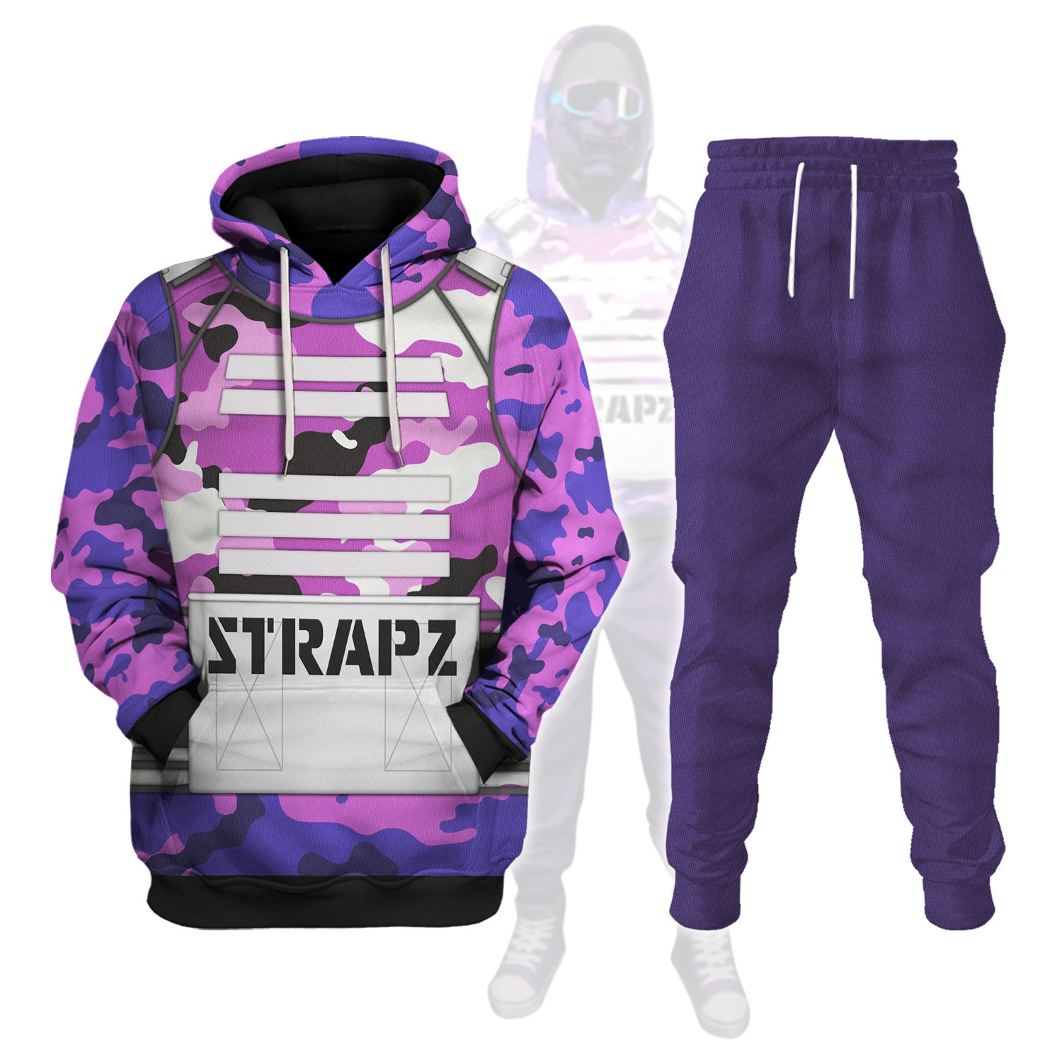 Purple Troop Outfit GTA Cosplay track suit 