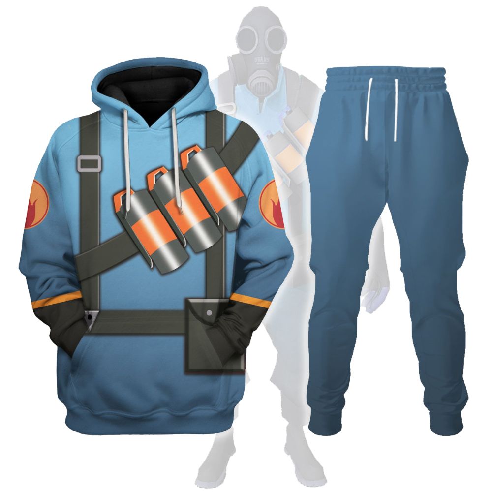 Pyro Blue Team TF2 trak suit 