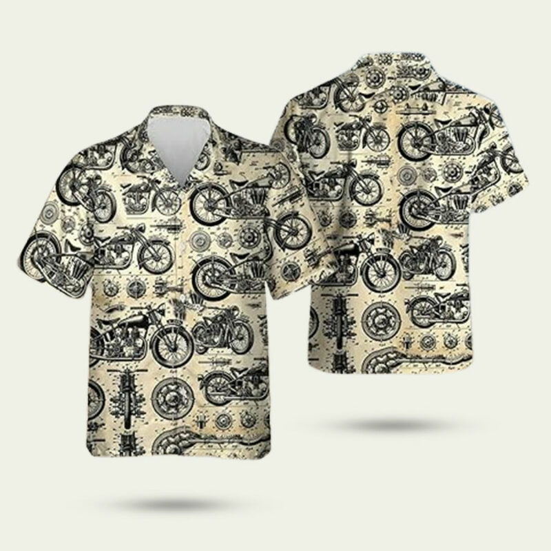 RACING MOTORCYCLE HAWAIIAN SHIRT