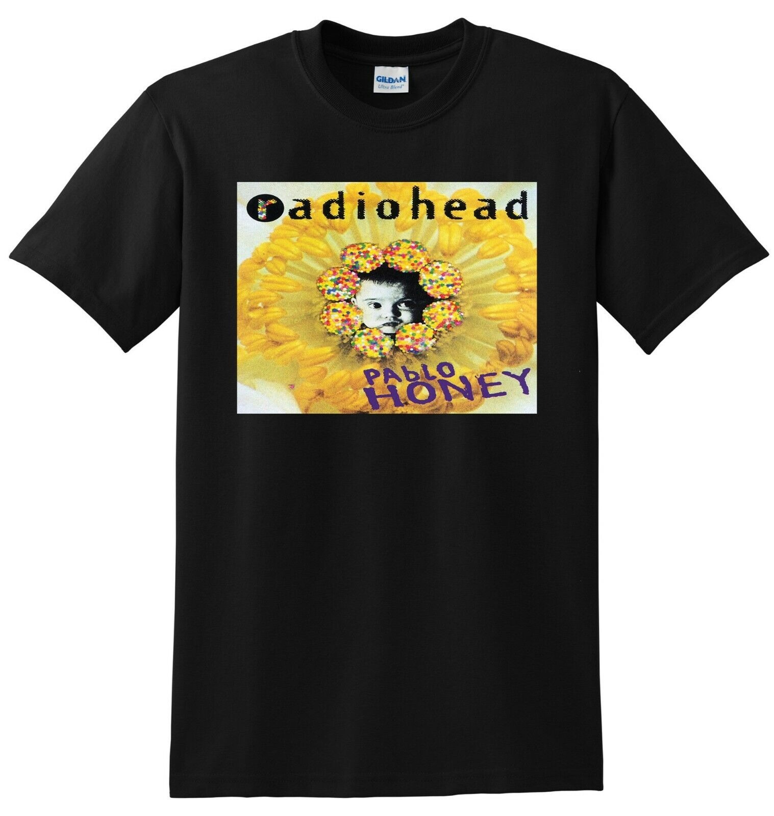 RADIOHEAD T SHIRT pablo honey vinyl cd cover