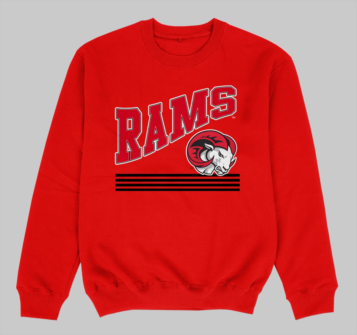 RAMS CLASSIC DESIGN SWEATSHIRT RED COLOR