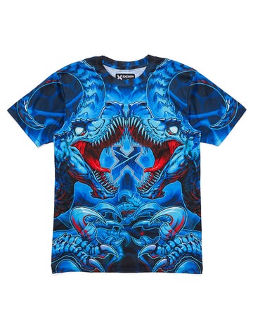 RAPTOR ATTACK DYE SUB TEE (BLUE)