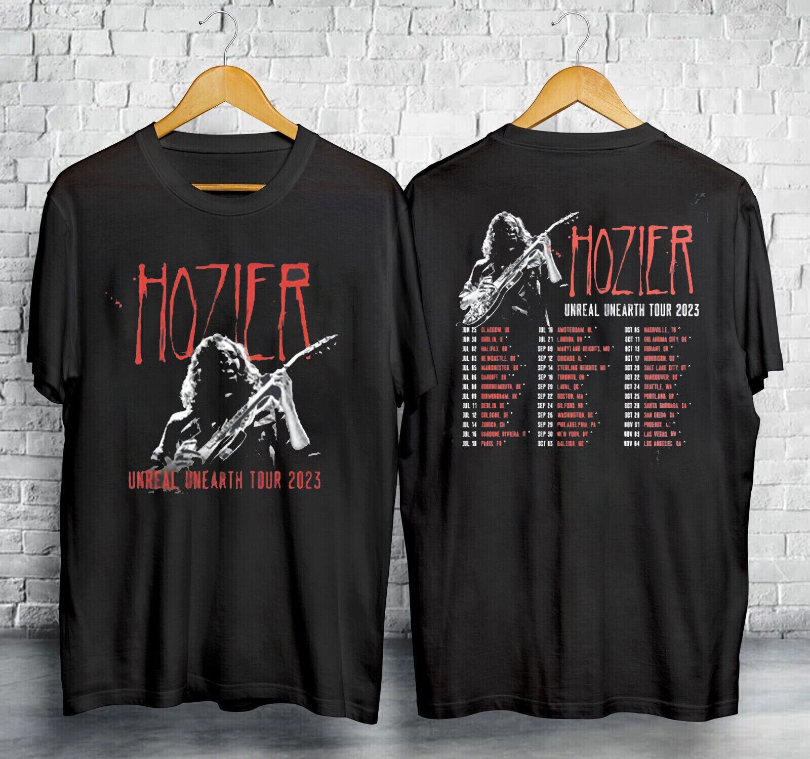 RARE!! Hozier Music Unreal Unearth Concert Tour 2023 Shirt Unisex S-5XL Gift Fan