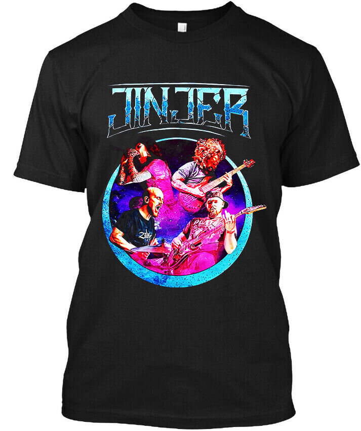 RARE Jinjer Alive in Melbourne Ukraine Music Retro Black T-Shirt