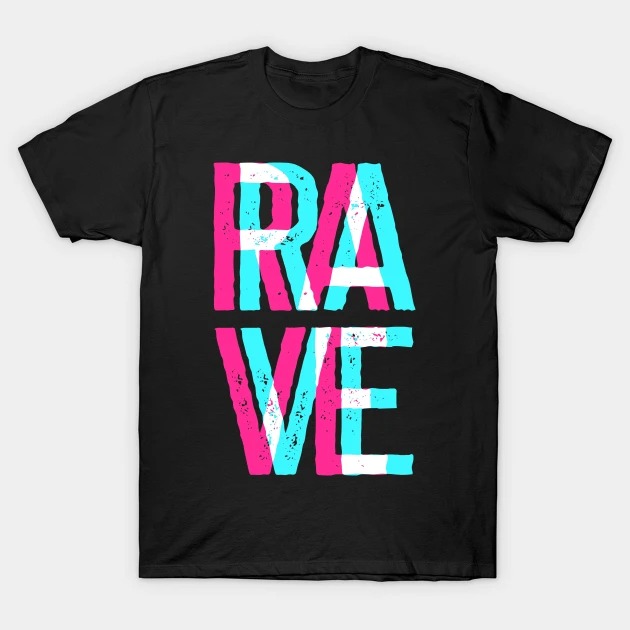 RAVE Raver Outfit Disco Festival Party EDM Music T-Shirt