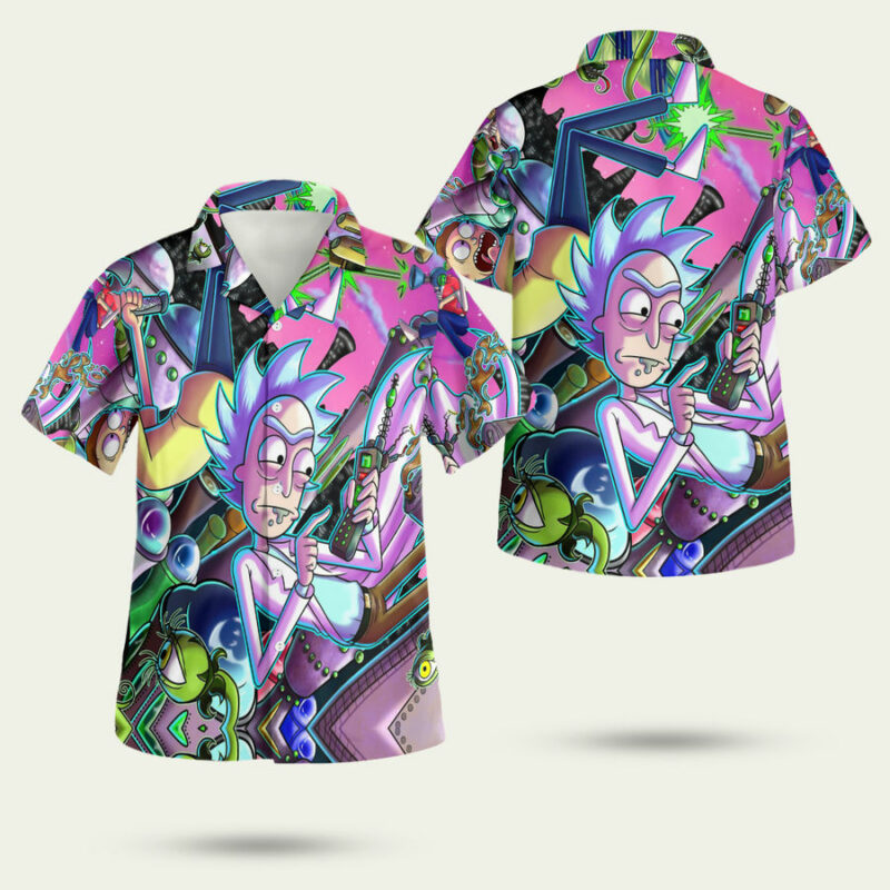 RICK AND MORTY HAWAIIAN SHIRT