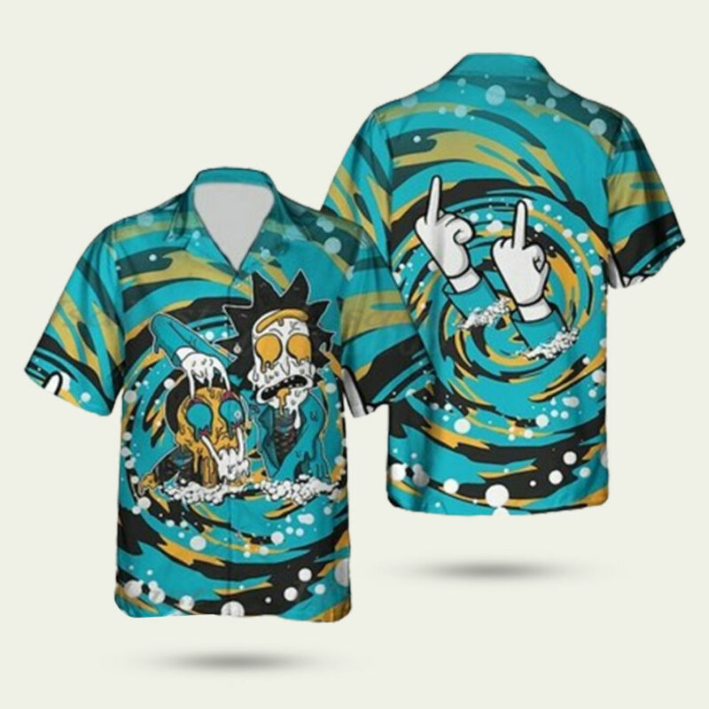 RICK AND MORTY MATCH AIR HAWAIIAN SHIRT