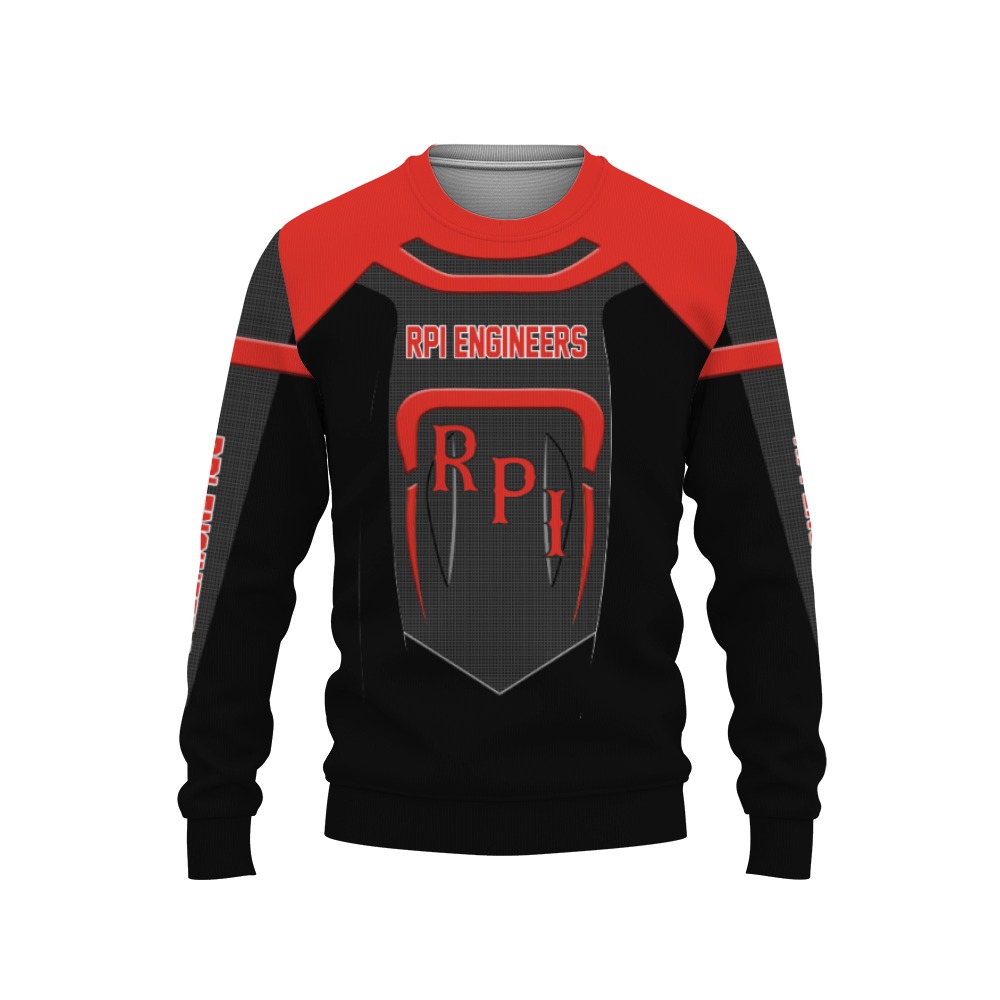 RPI Engineers Champion Football Sport Spirit Team Shirt-3D Sweatshirt