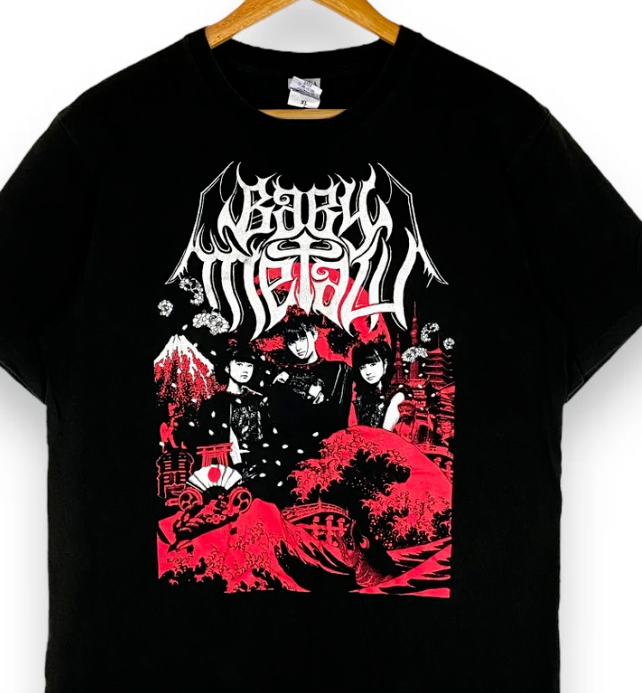 Rare Babymetal Japanese Band T Shirt Doucle Sides Unisex