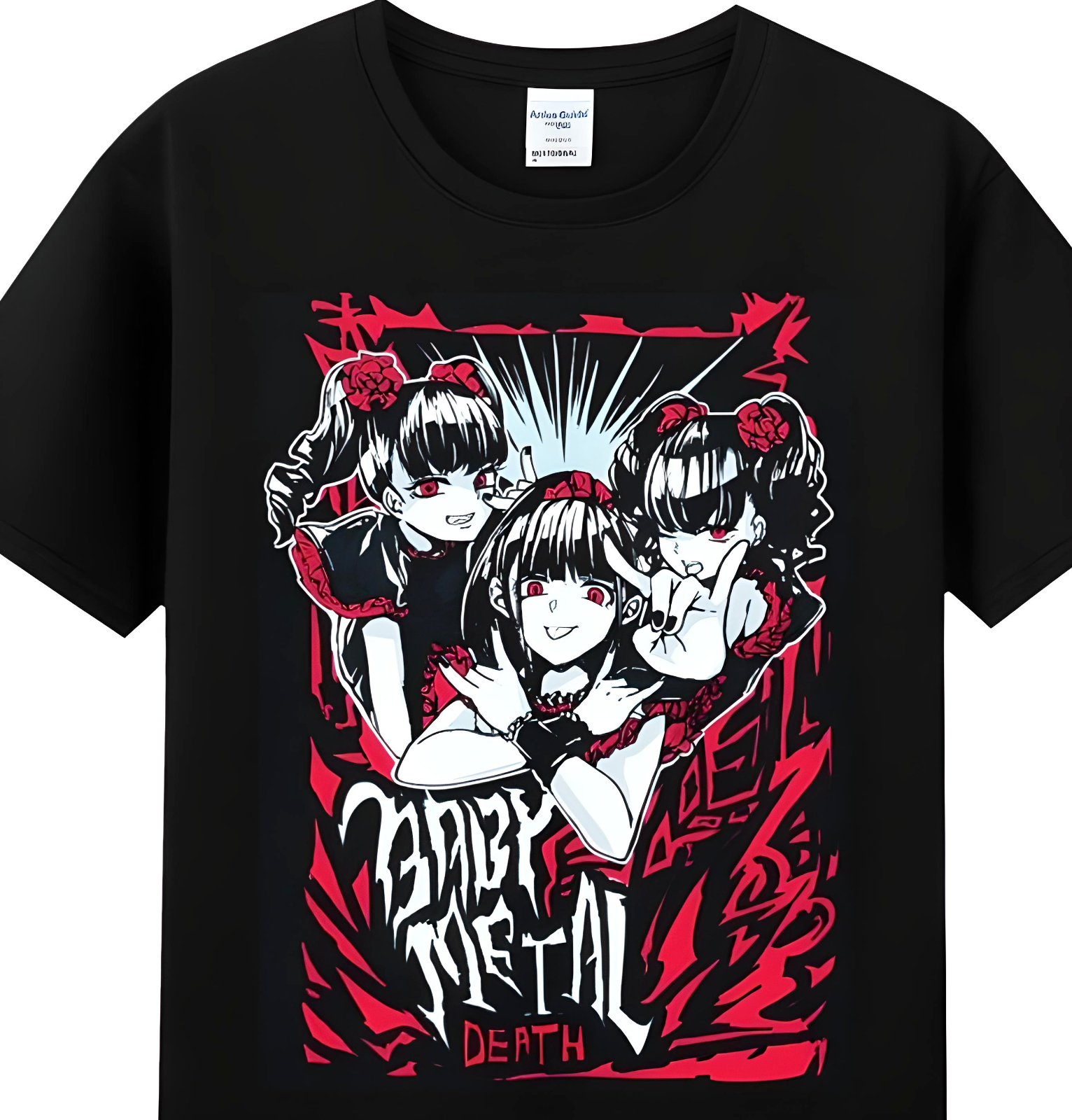 Rare Babymetal Japanese Kawaii Metal Band Shirt Short Sleeve Unisex