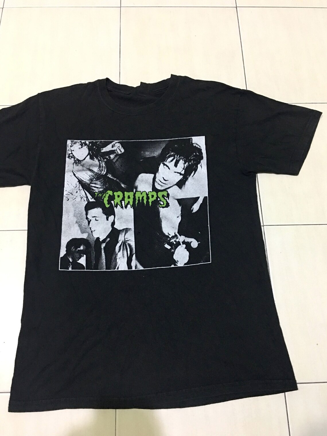 Rare Vintage 90s The Cramps punk band promo tour shirt