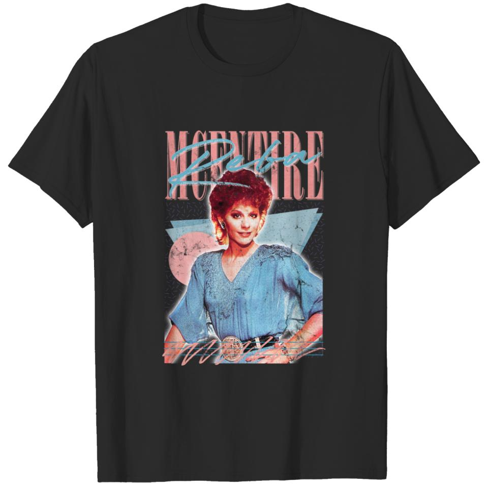 Reba McEntire  Vintage Faded 80s Style Fan Design - Reba - T-Shirt