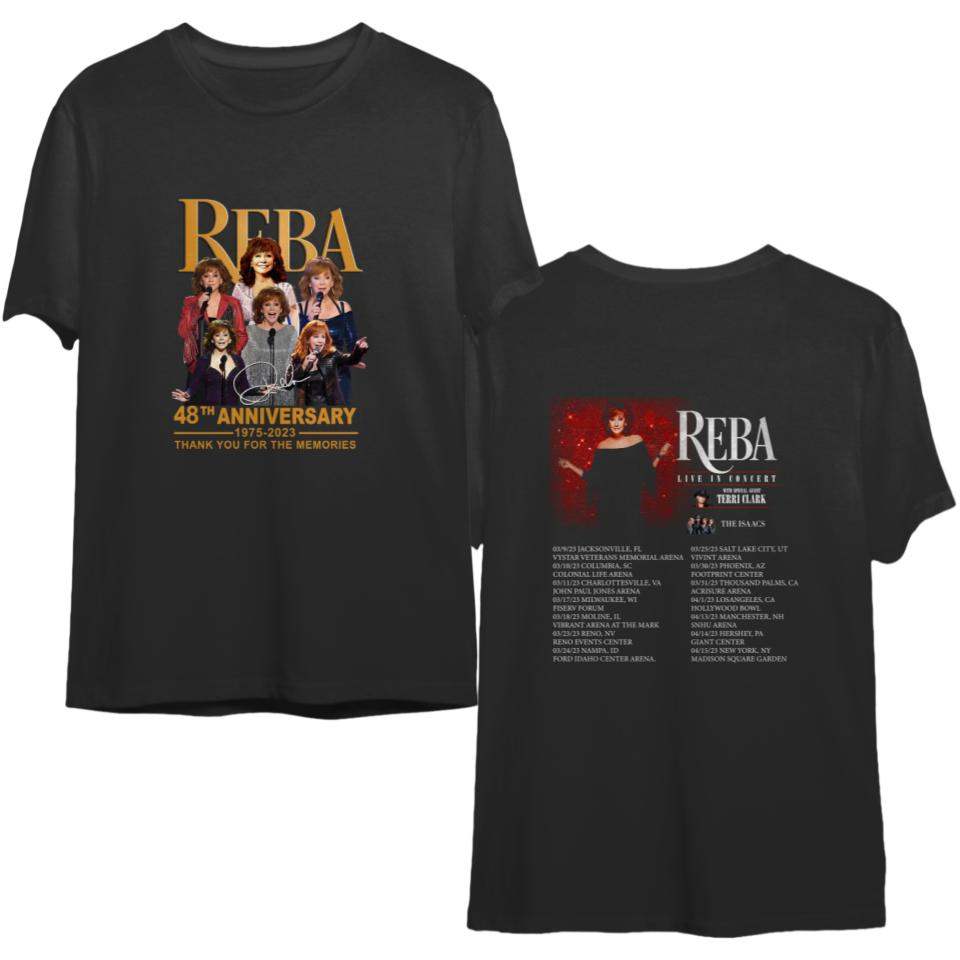 Reba McEntire Shirt, Reba McEntire Live In Concert 2023 Tour balck